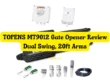 TOPENS MT9012 Gate Opener Review Dual Swing, 20ft Arms