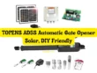 TOPENS AD5S Automatic Gate Opener Solar, DIY Friendly