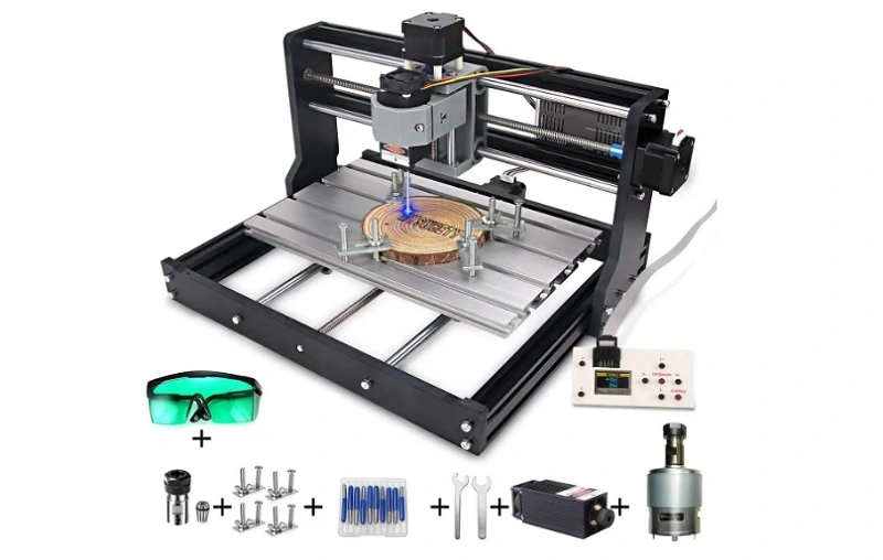 MYSWEETY 2 in 1 5500mW CNC 3018 Pro Engraver Machine